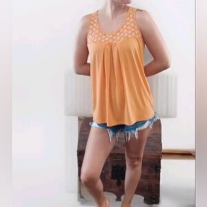 Rafaella Women's Sleeveless Top Orange Medium